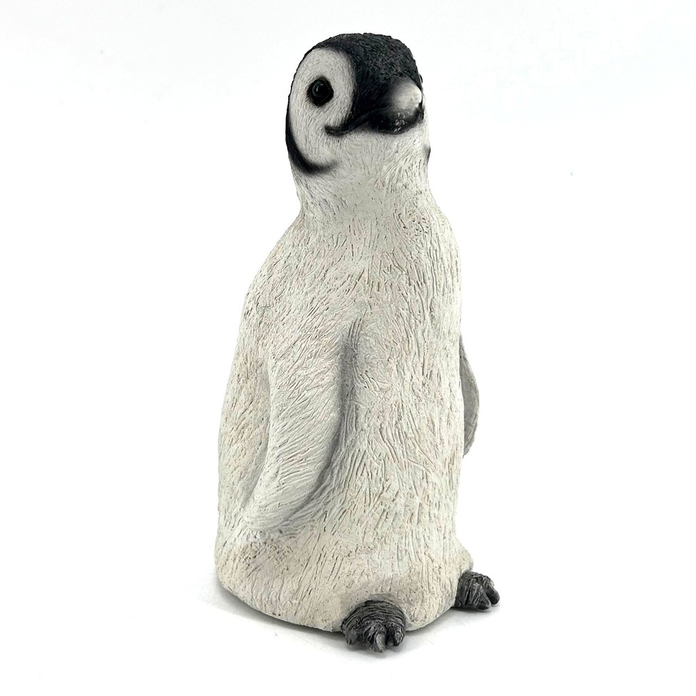 Sandicast Emperor Penguin Chick Figurine S Brue 1992 Handpainted Sculpture USA